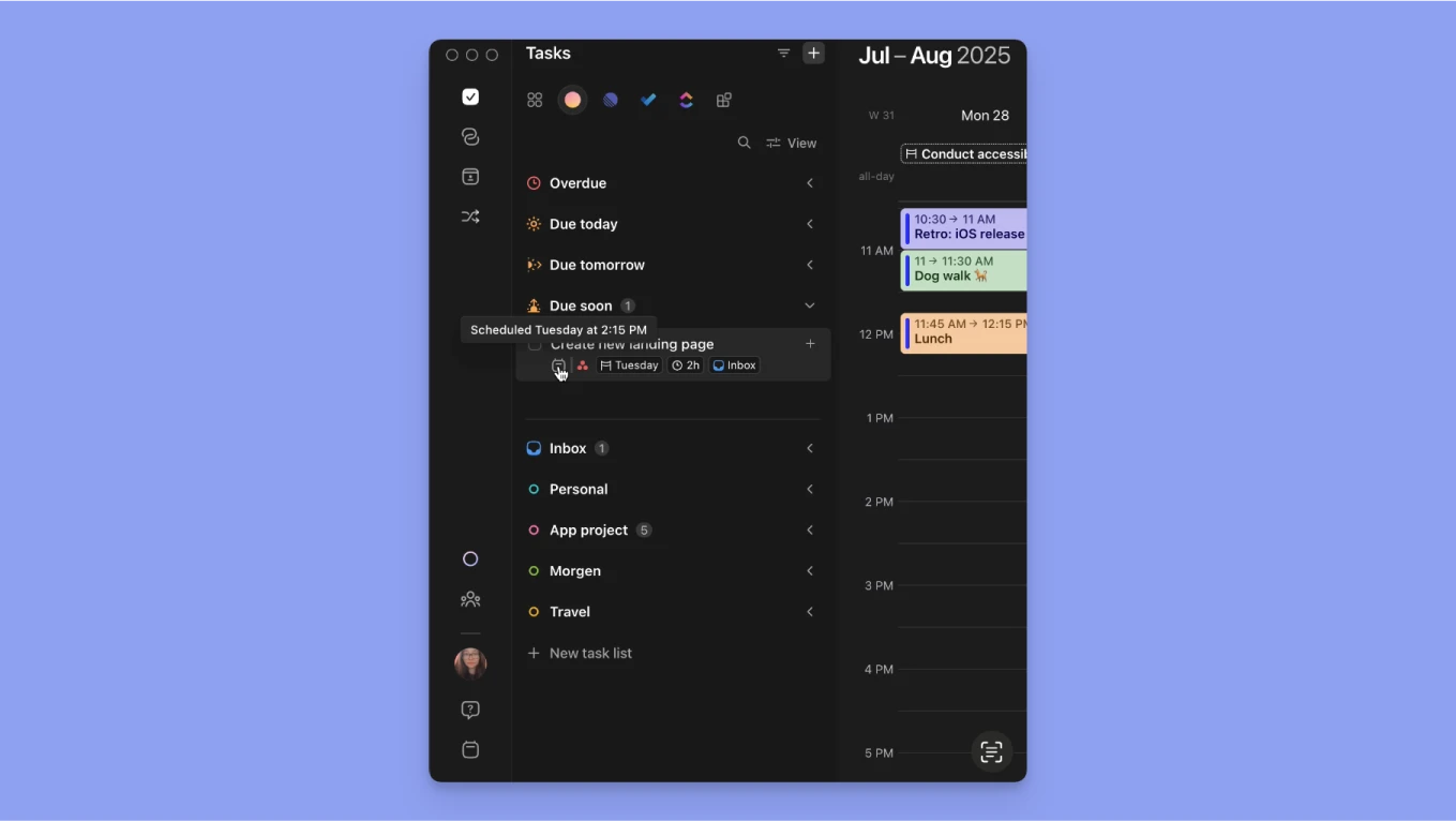 Morgen scheduled tasks icon