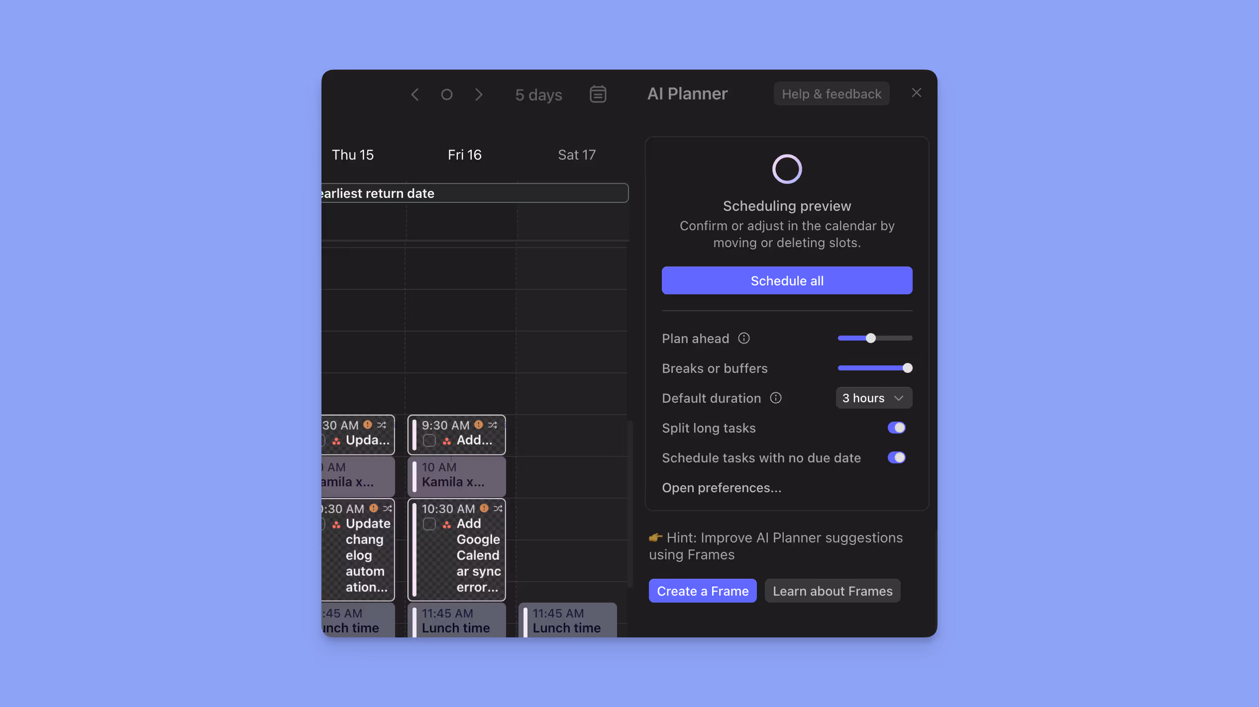 morgen app ai planner