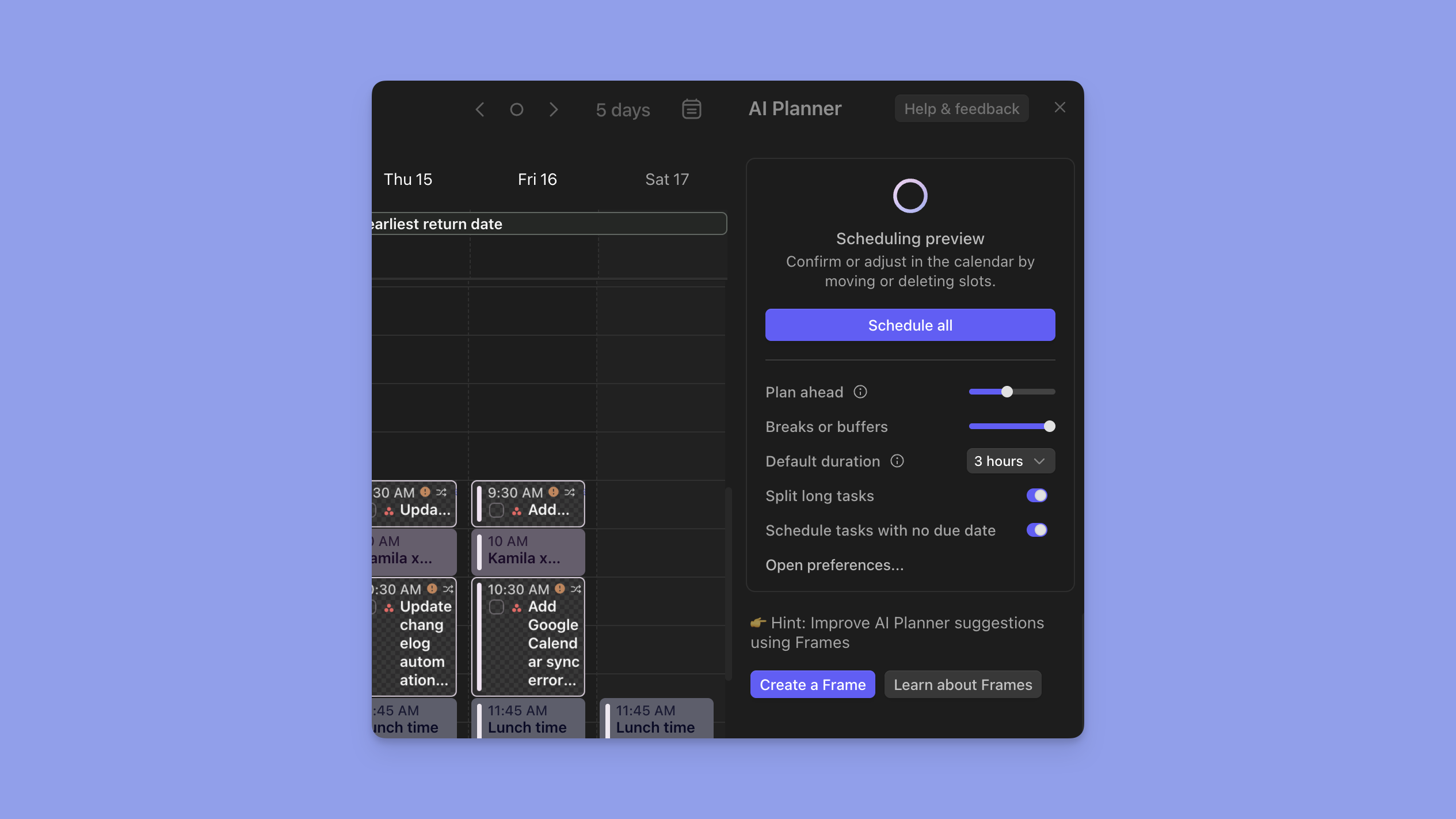 morgen app ai planner