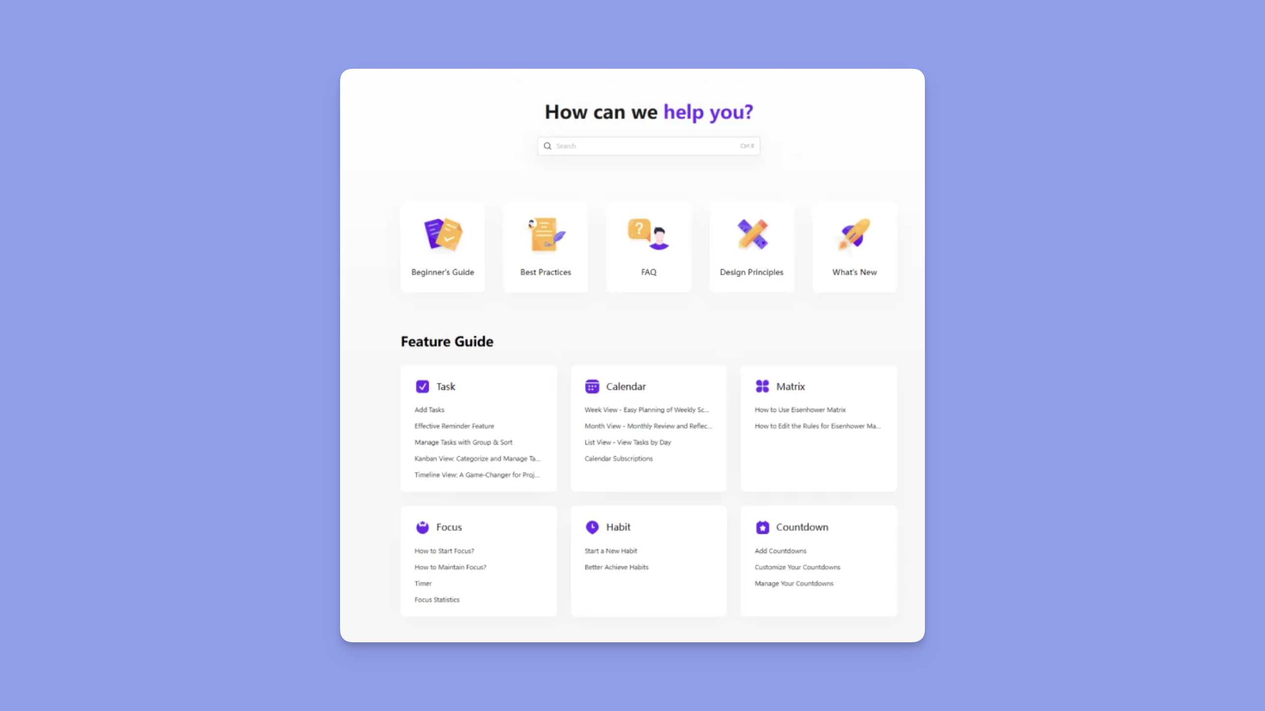 ticktick help center