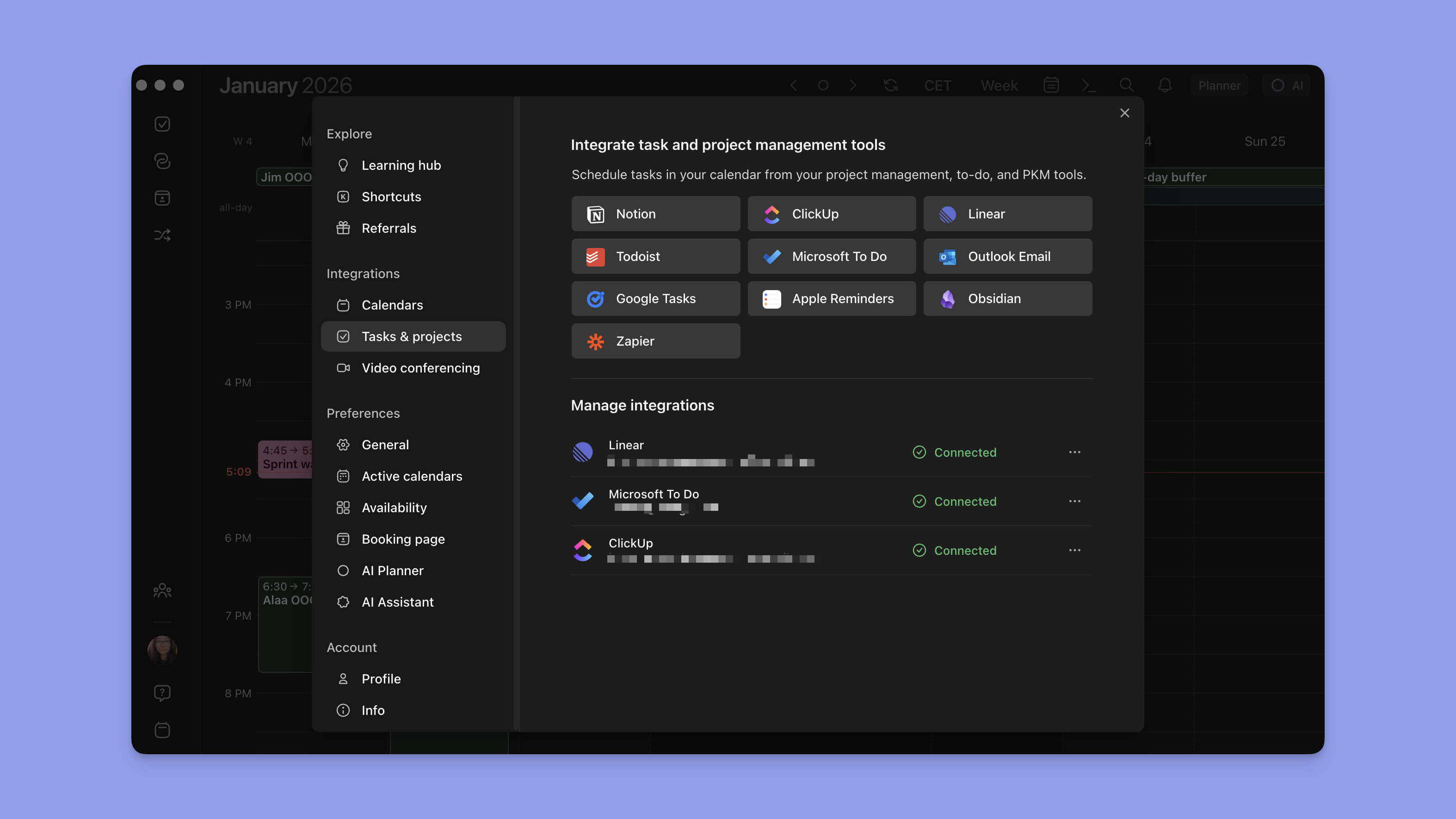 morgen task integrations