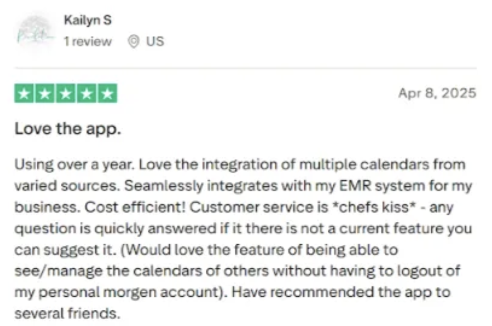 morgen customer reviews kailyn s