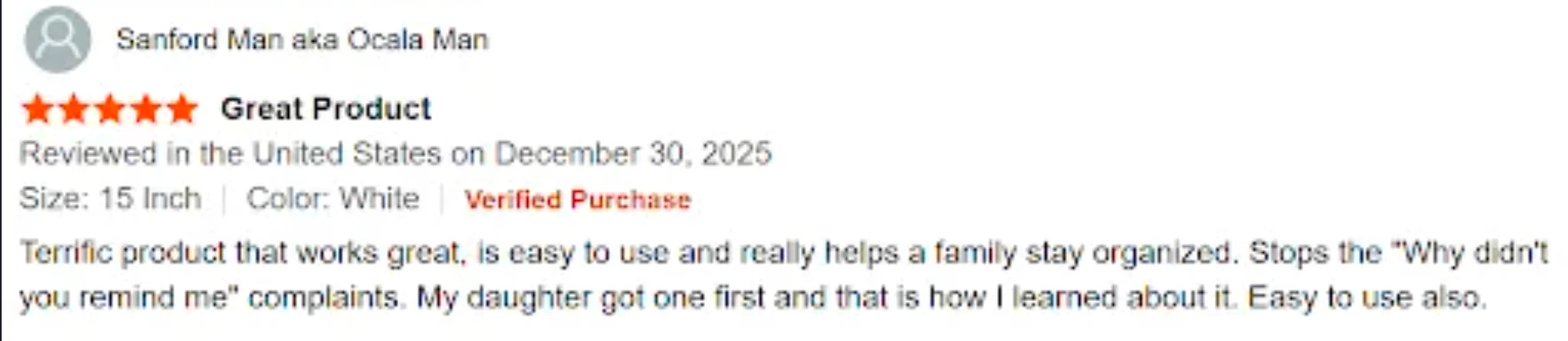 Amazon customeer review