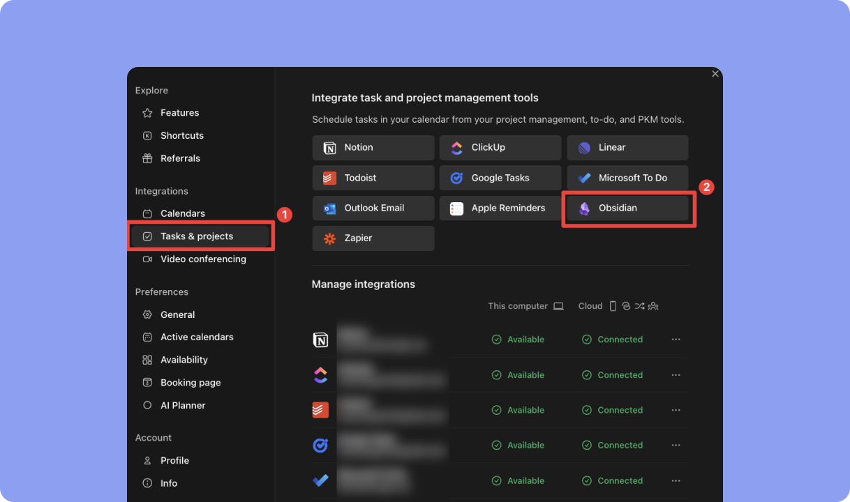 integração morgen obsidian