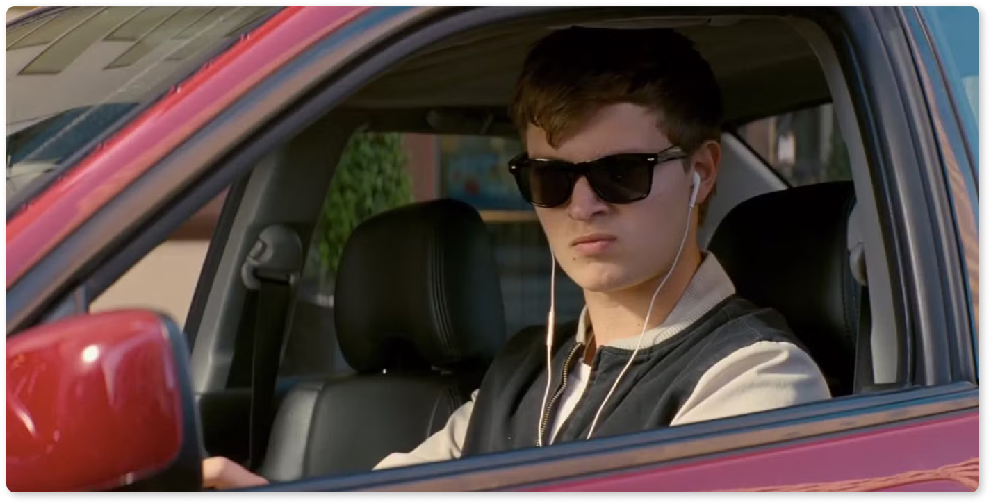 Baby Driver als Nutzer hinter dem Lenkrad