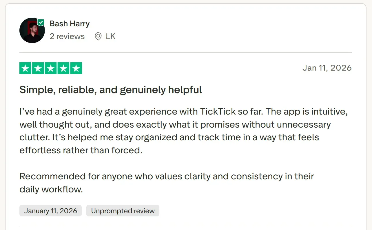 TickTick Bewertungen