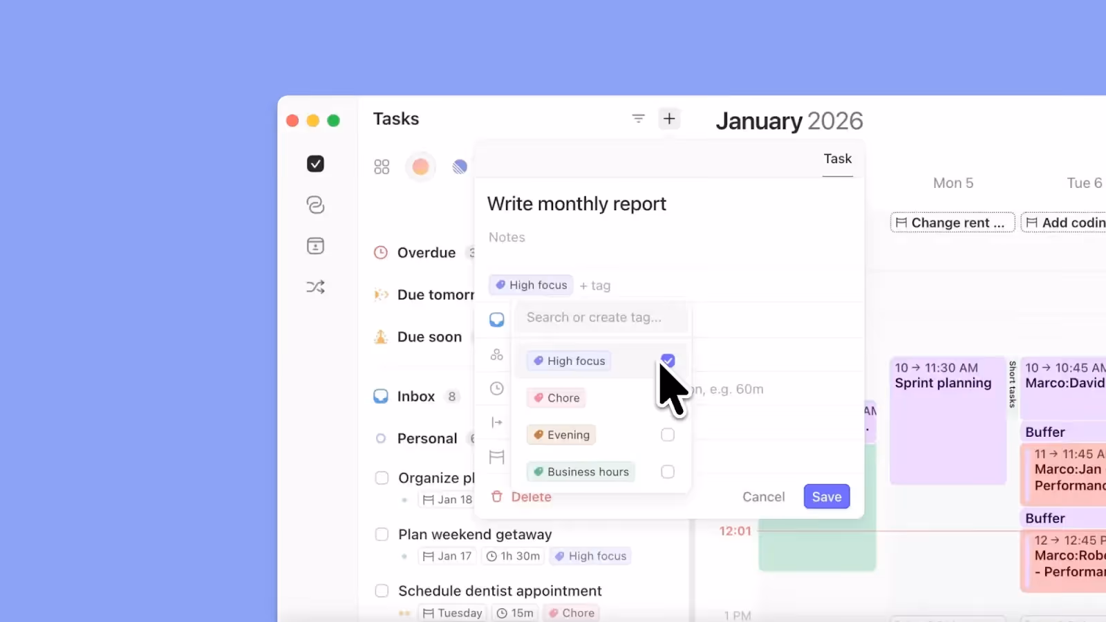 Morgen - online digital planner