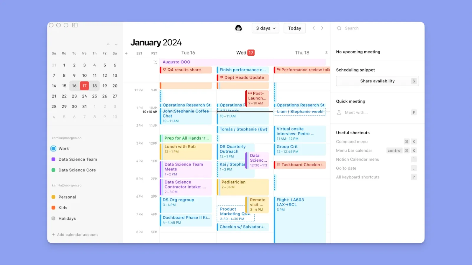Notion e Notion Calendar