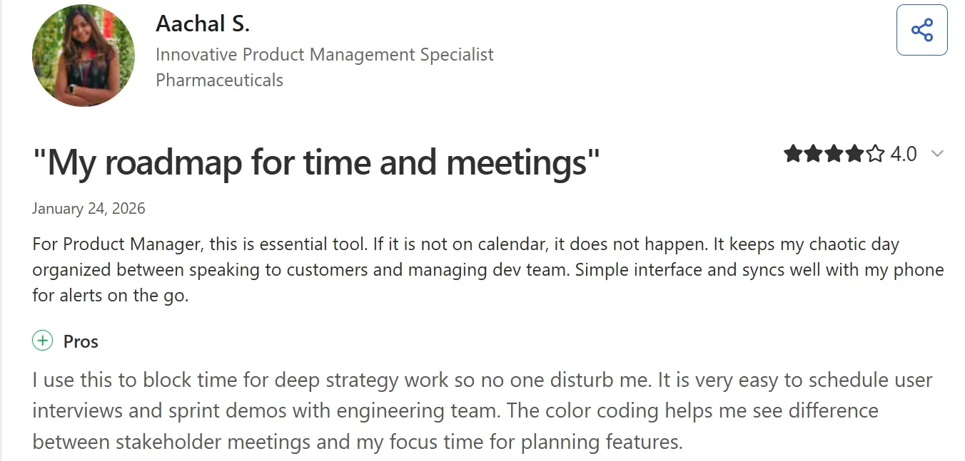 Avis Google Calendar