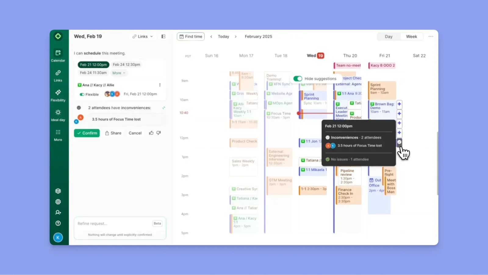 Calendrier Clockwise