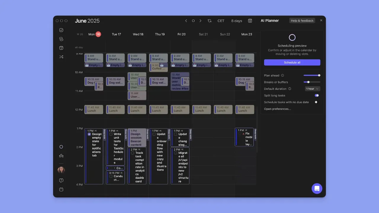 Suggestion intelligente Morgen