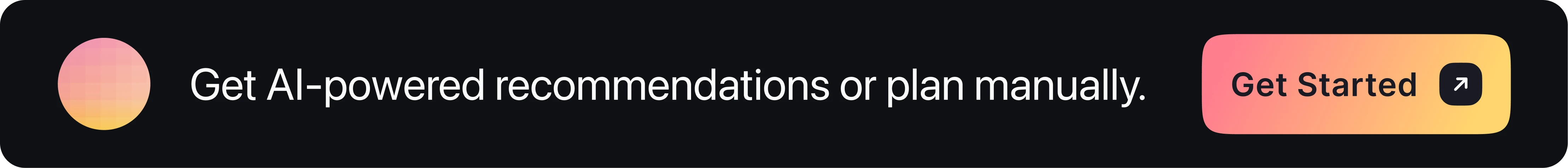 morgen gives ai-powered recommendations or lets you plan manually