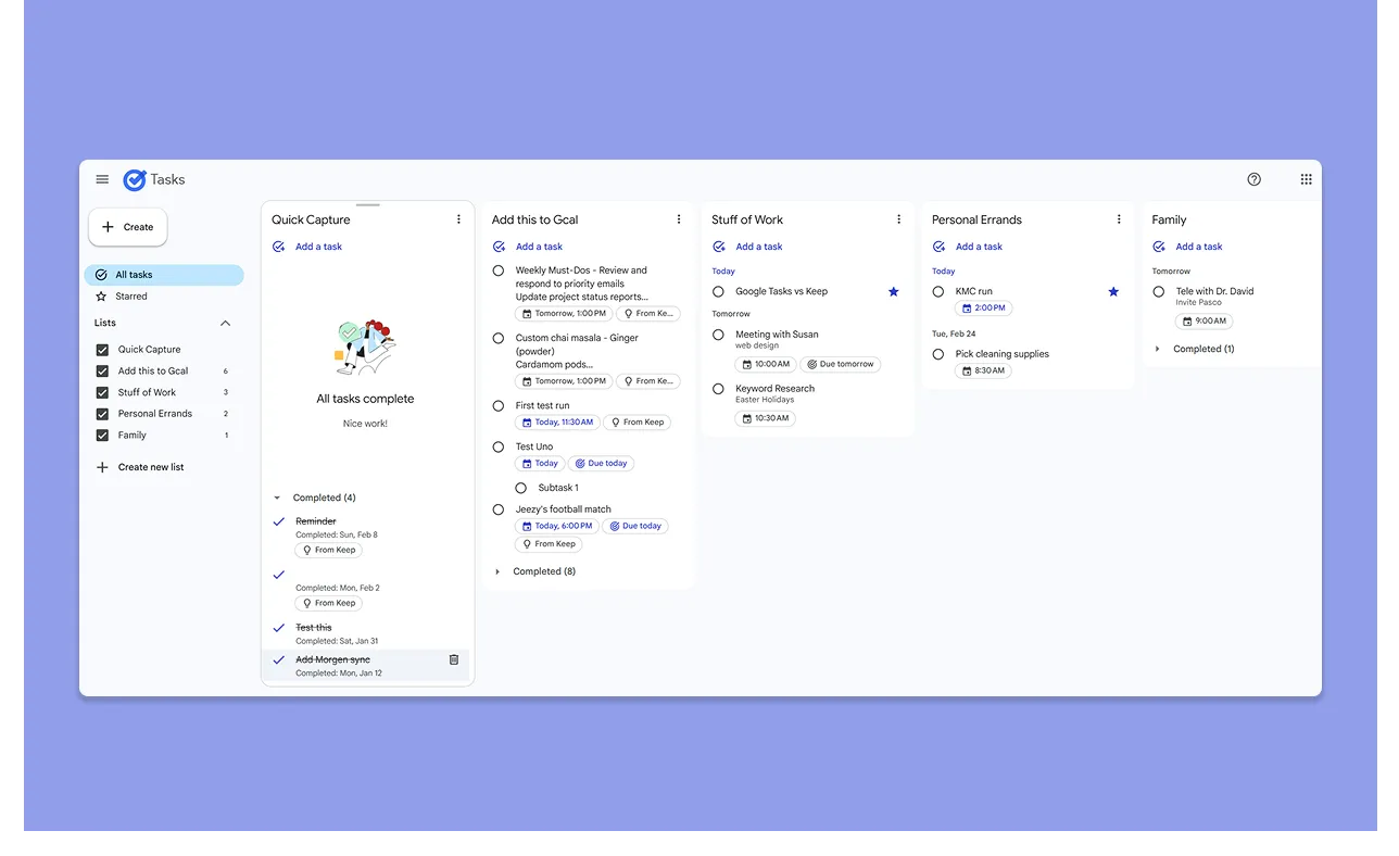 who is google task best for