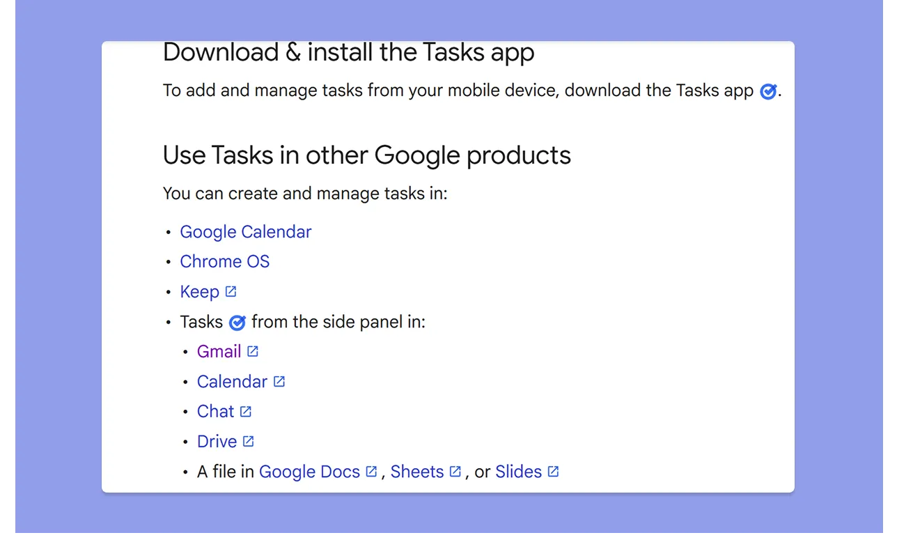 Google Tasks Integrations