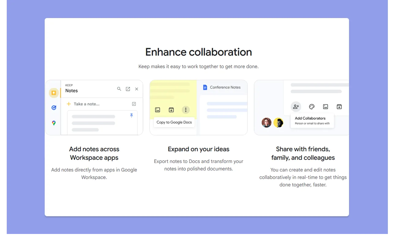 Google Keep Integrations
