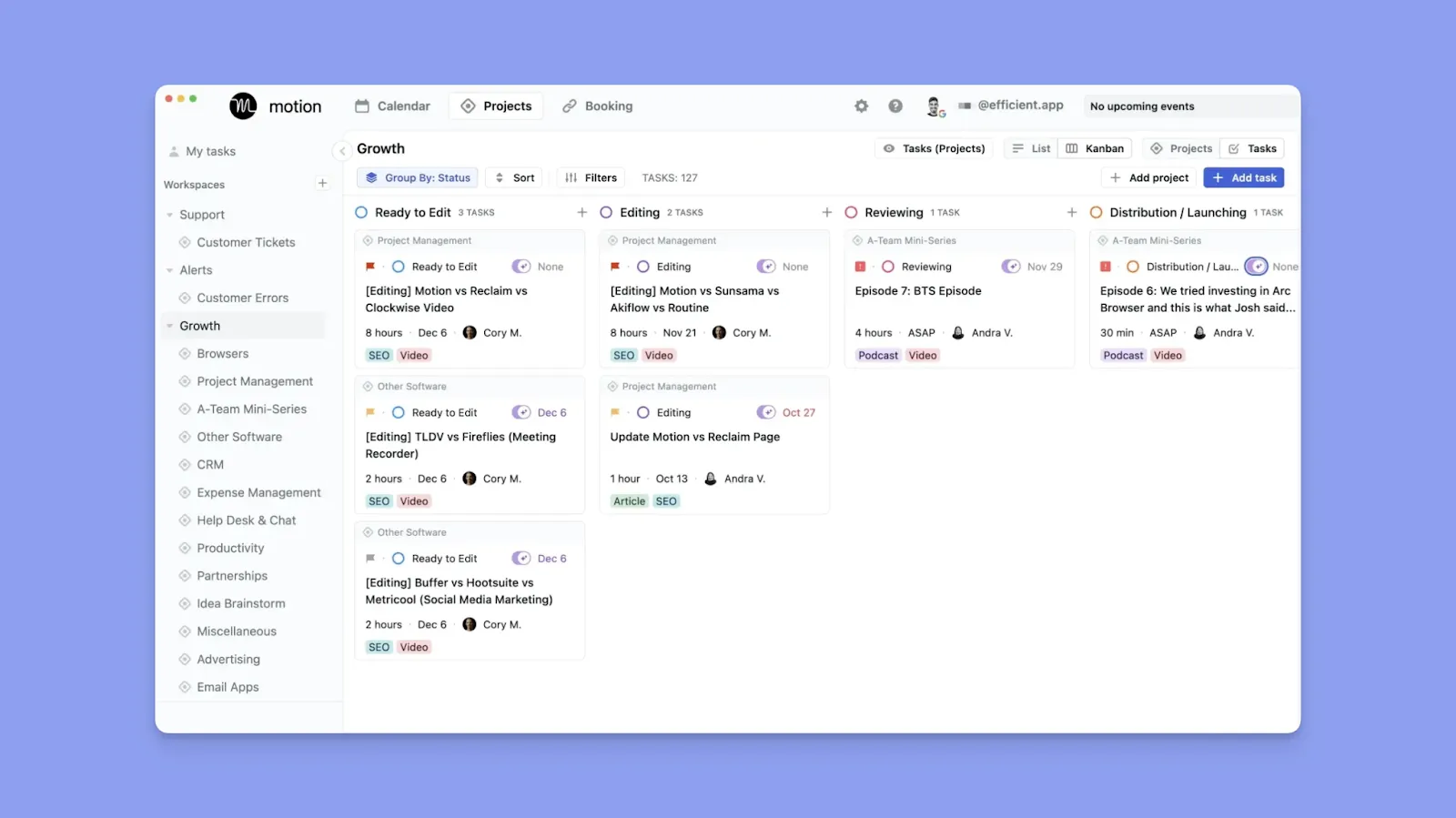 Motion Project Management