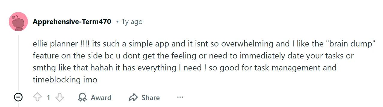 Ellie Planner Customer Reviews