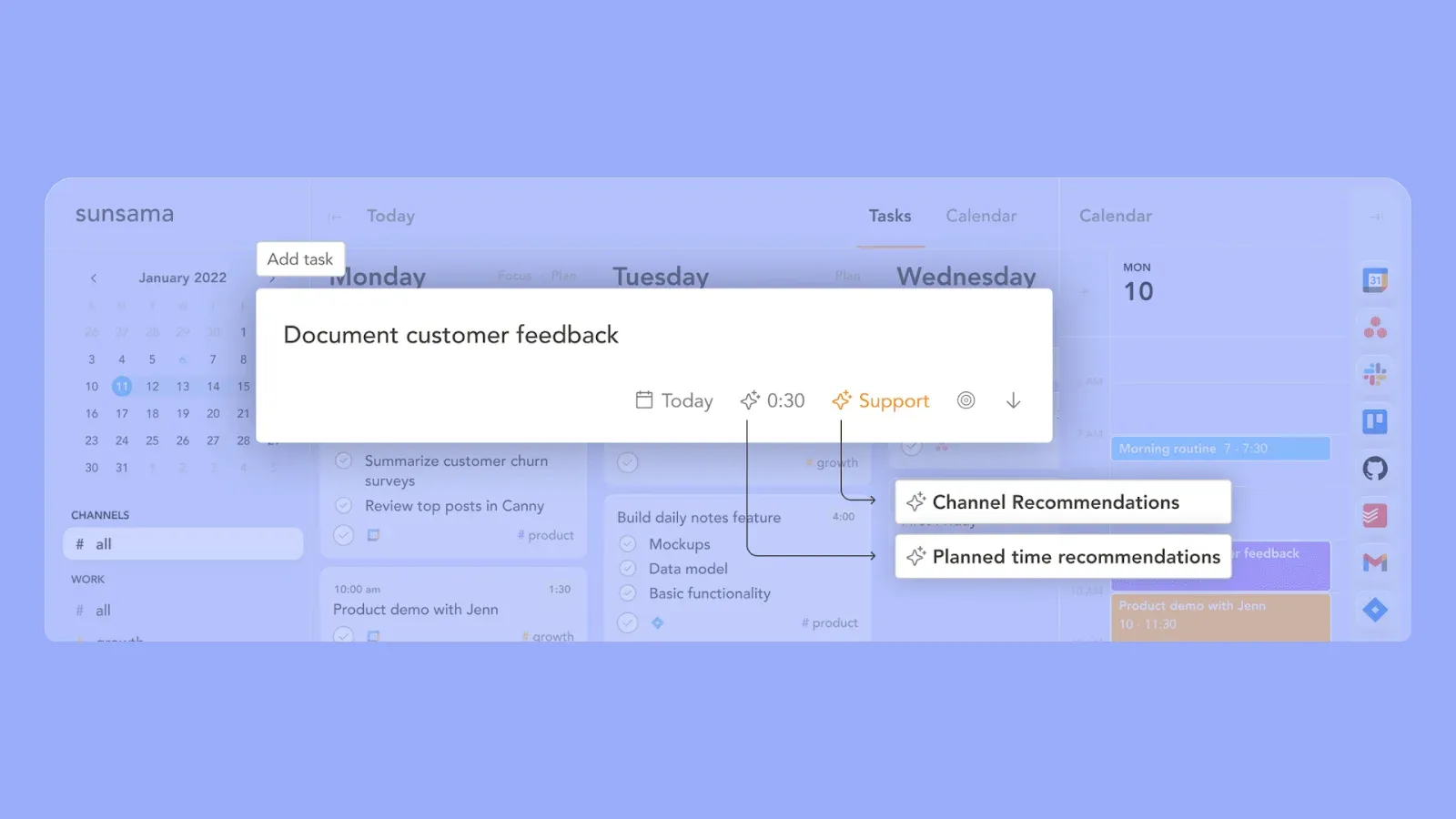Sunsama Scheduling Automation (AI)
