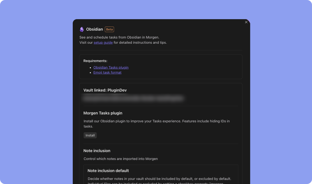 morgen obsidian beta