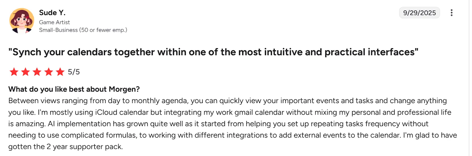 Recensioni dei clienti Morgen