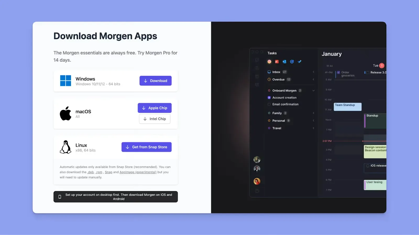 Moergen Cross-platform availability