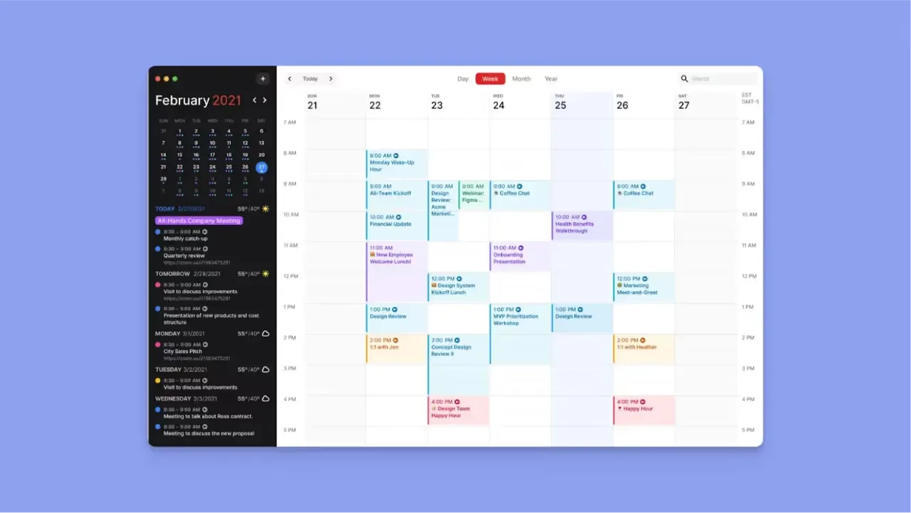 Fantastical-Kalender