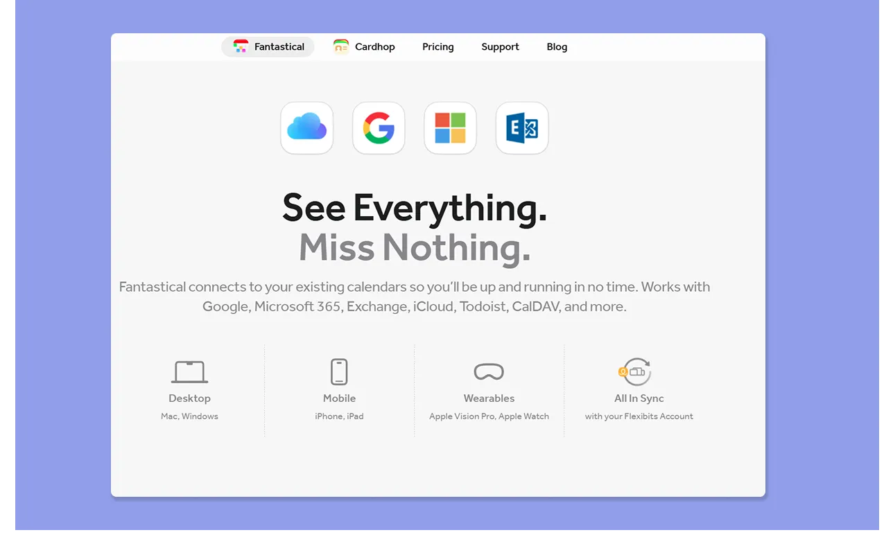 Fantastical-Integrationen