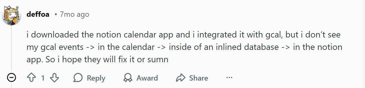 Notion calendar review
