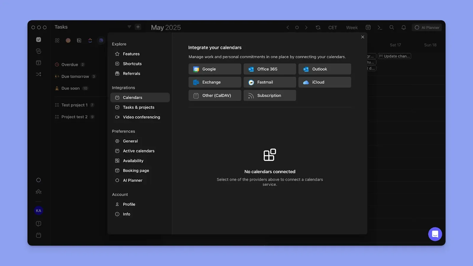 Morgen Calendar Integrations