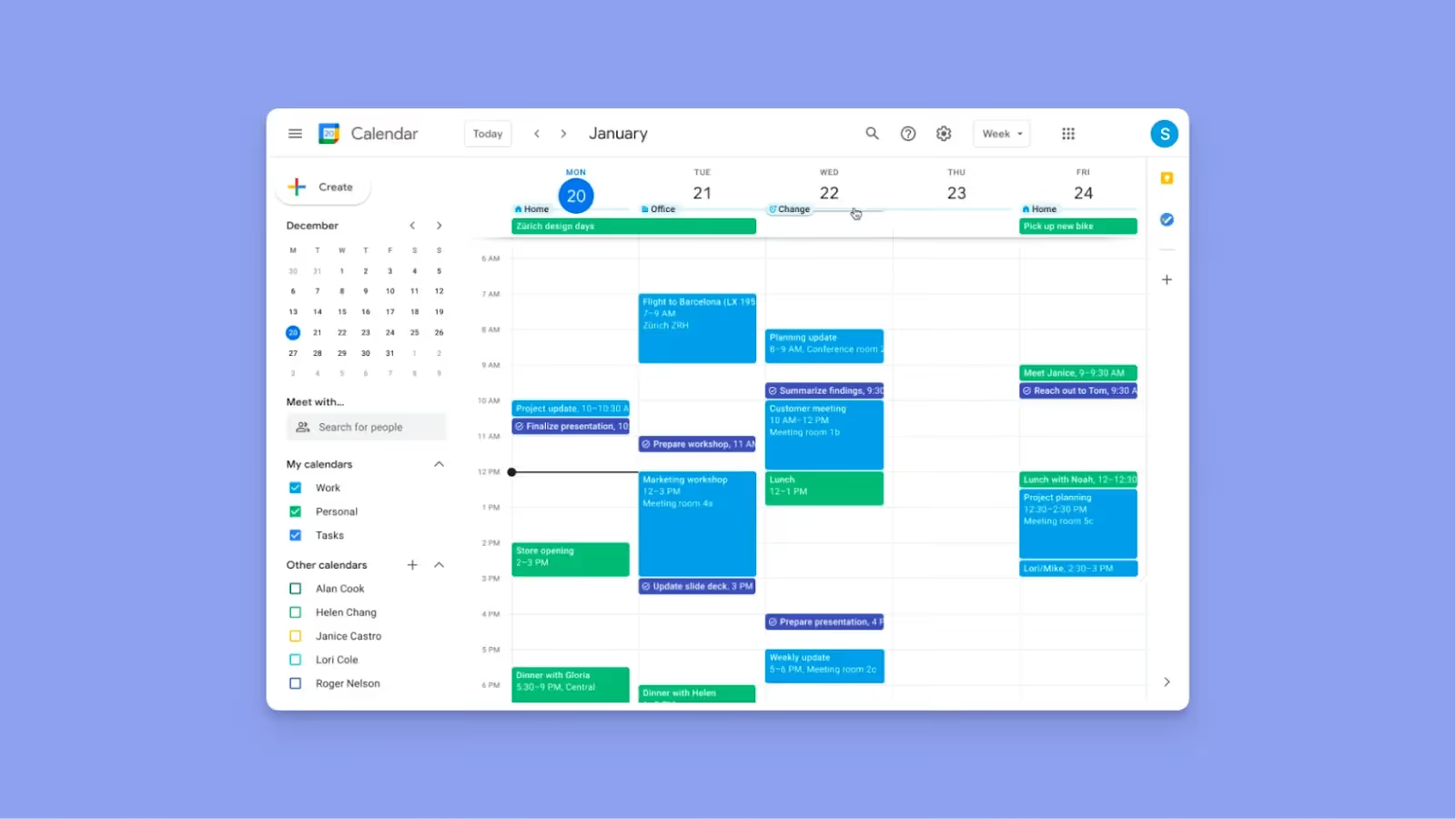 Google calendar