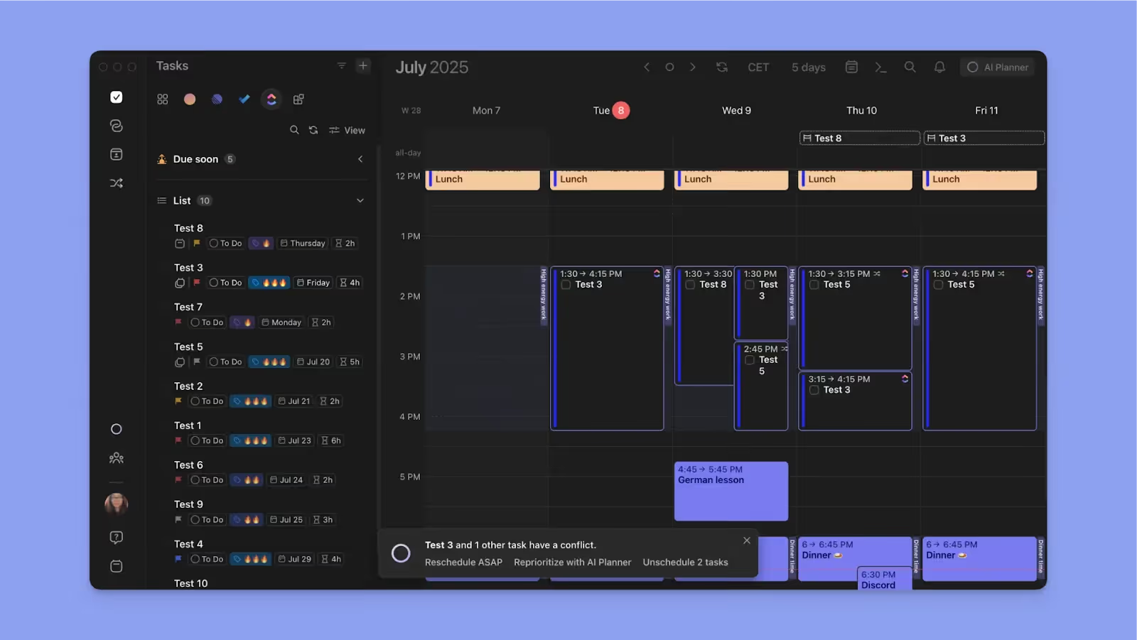 What Happens When Plans clash