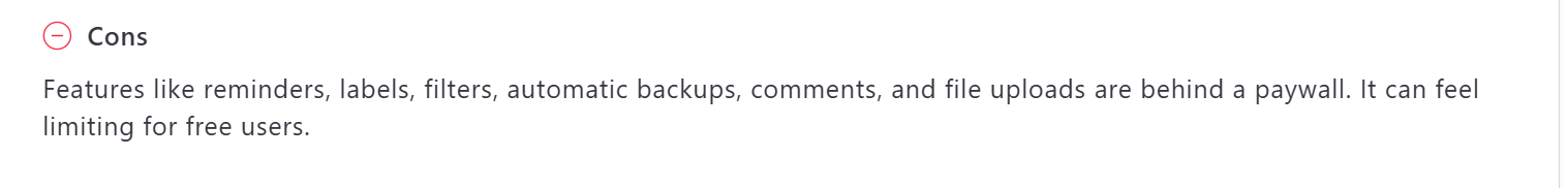 Todoist negative review