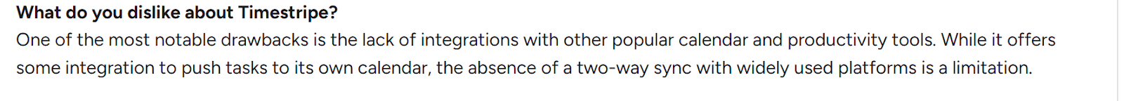 Timestripe negative review