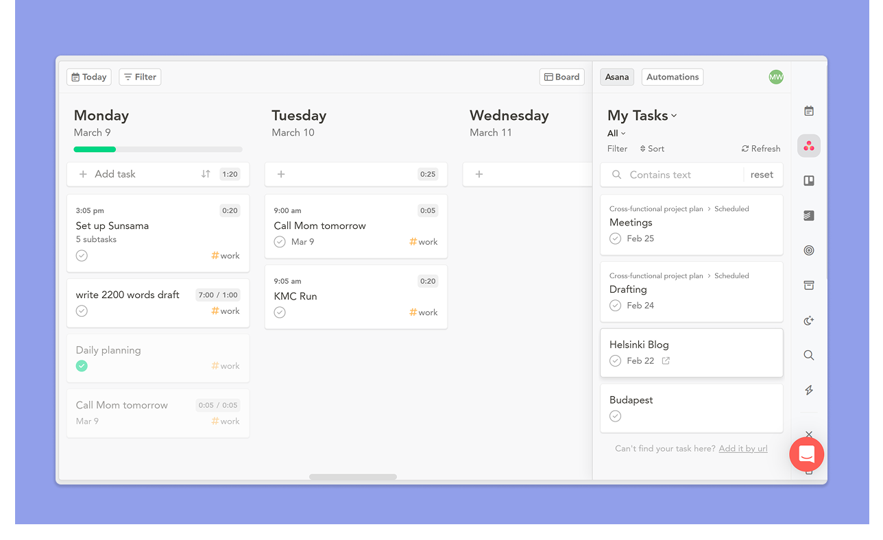 Sunsama task management