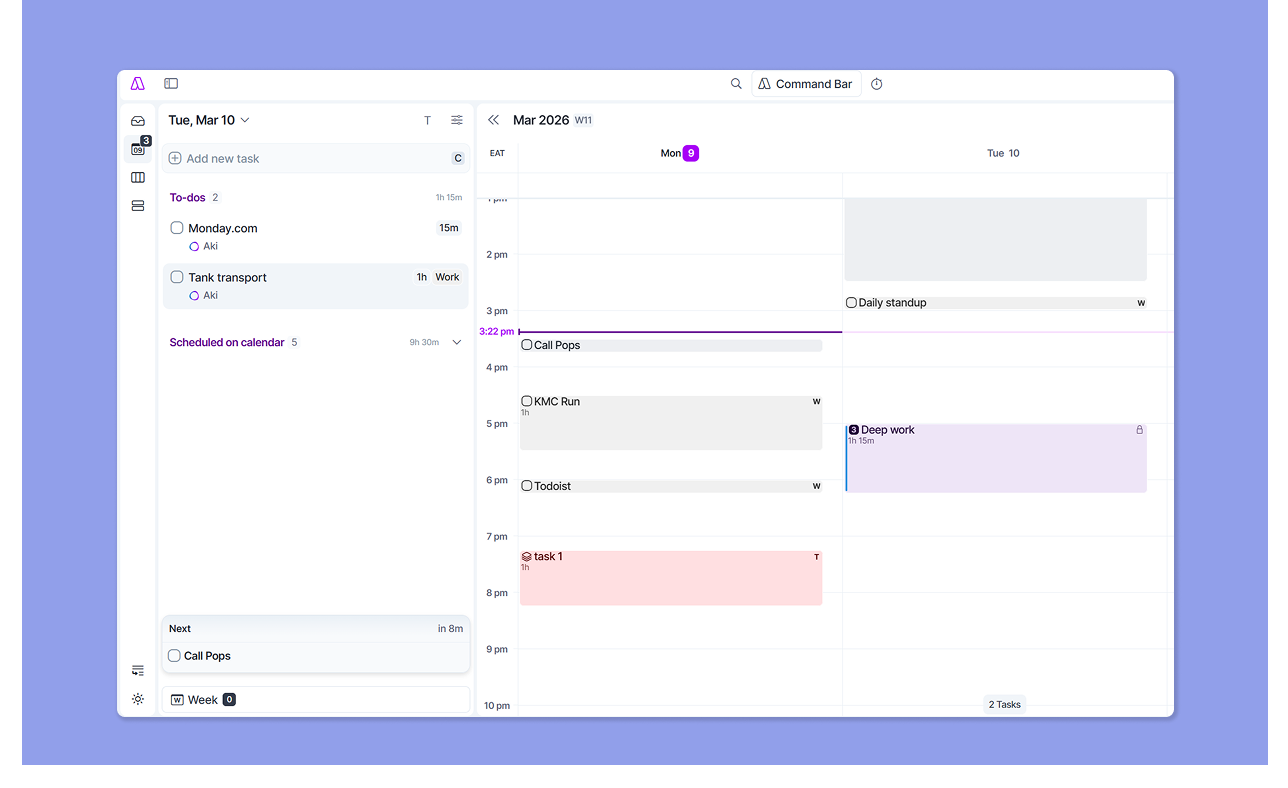 Akiflow task management