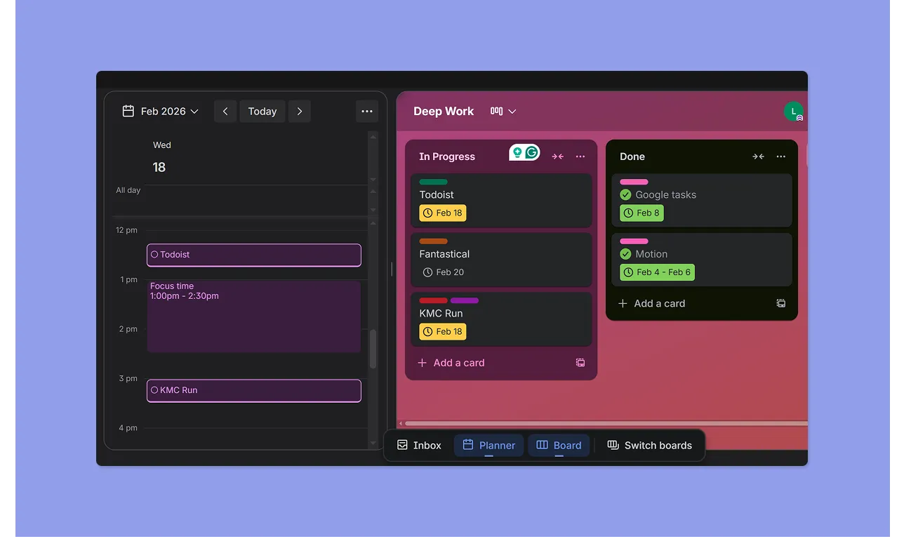 Trello-Kalender