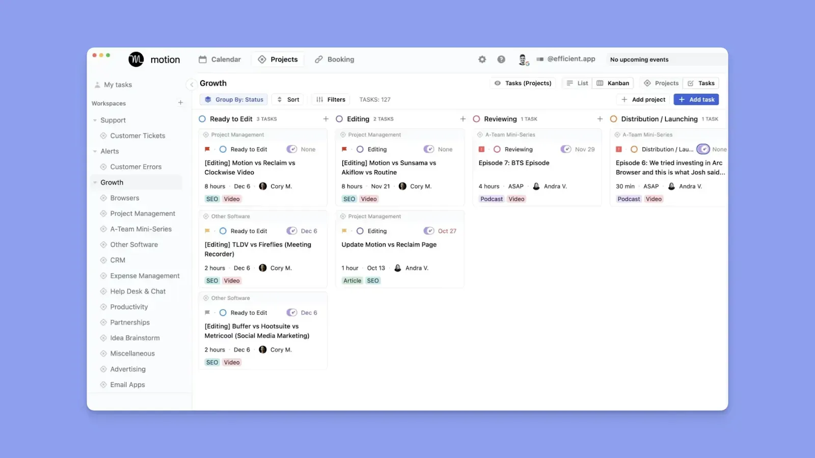 Motion Task Planning Features