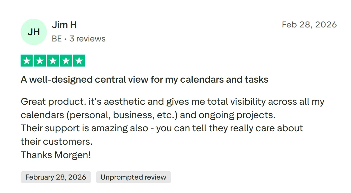 Morgen Customer Reviews