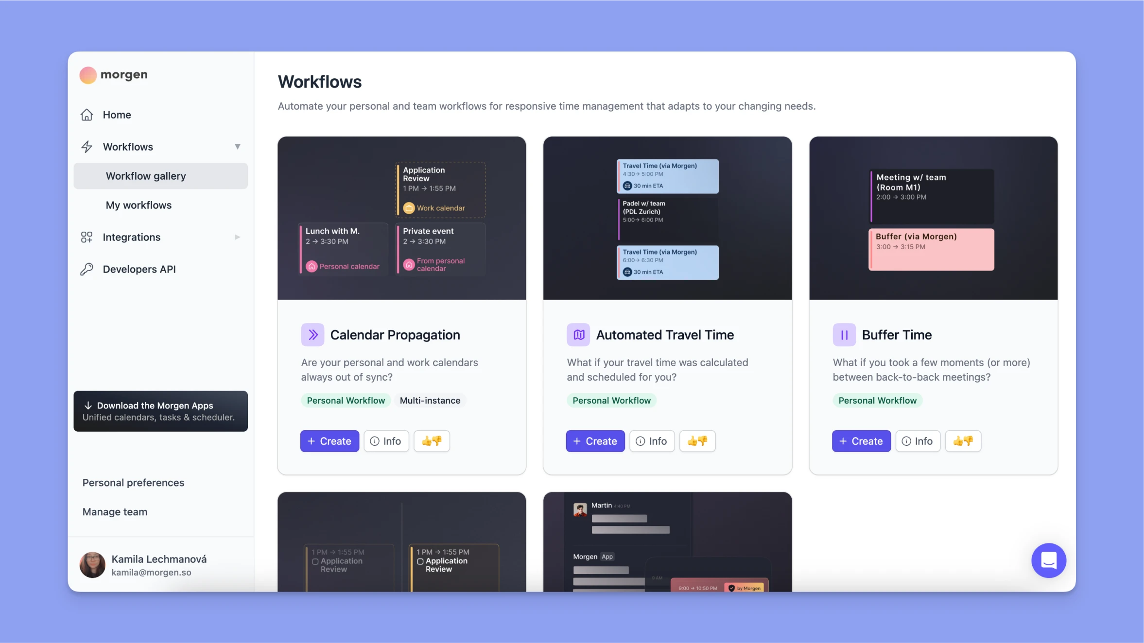 Workflows Morgen