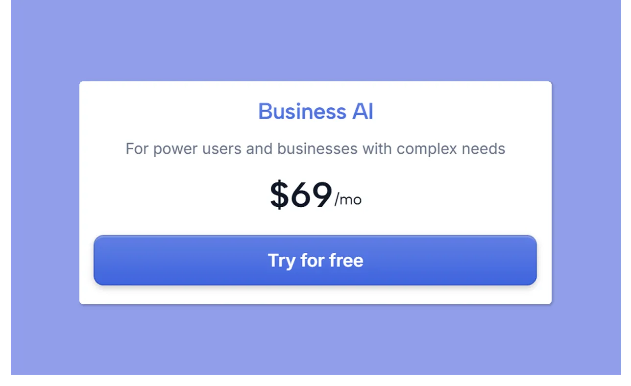 Motion Pricing Plans Business AI