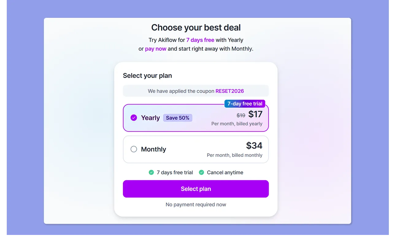 Akiflow pricing