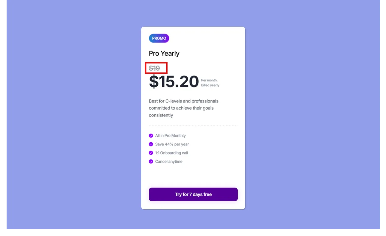 Akiflow Pricing Plans Pro Plan (Annual)