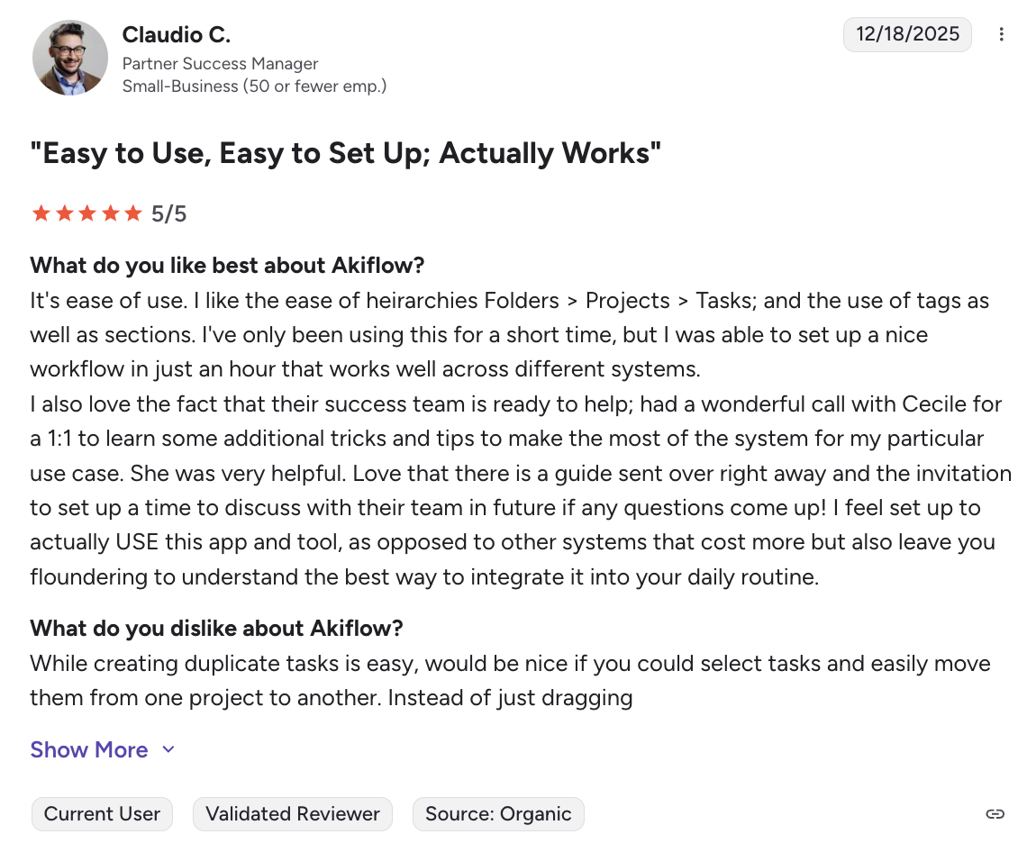 akiflow g2 user review