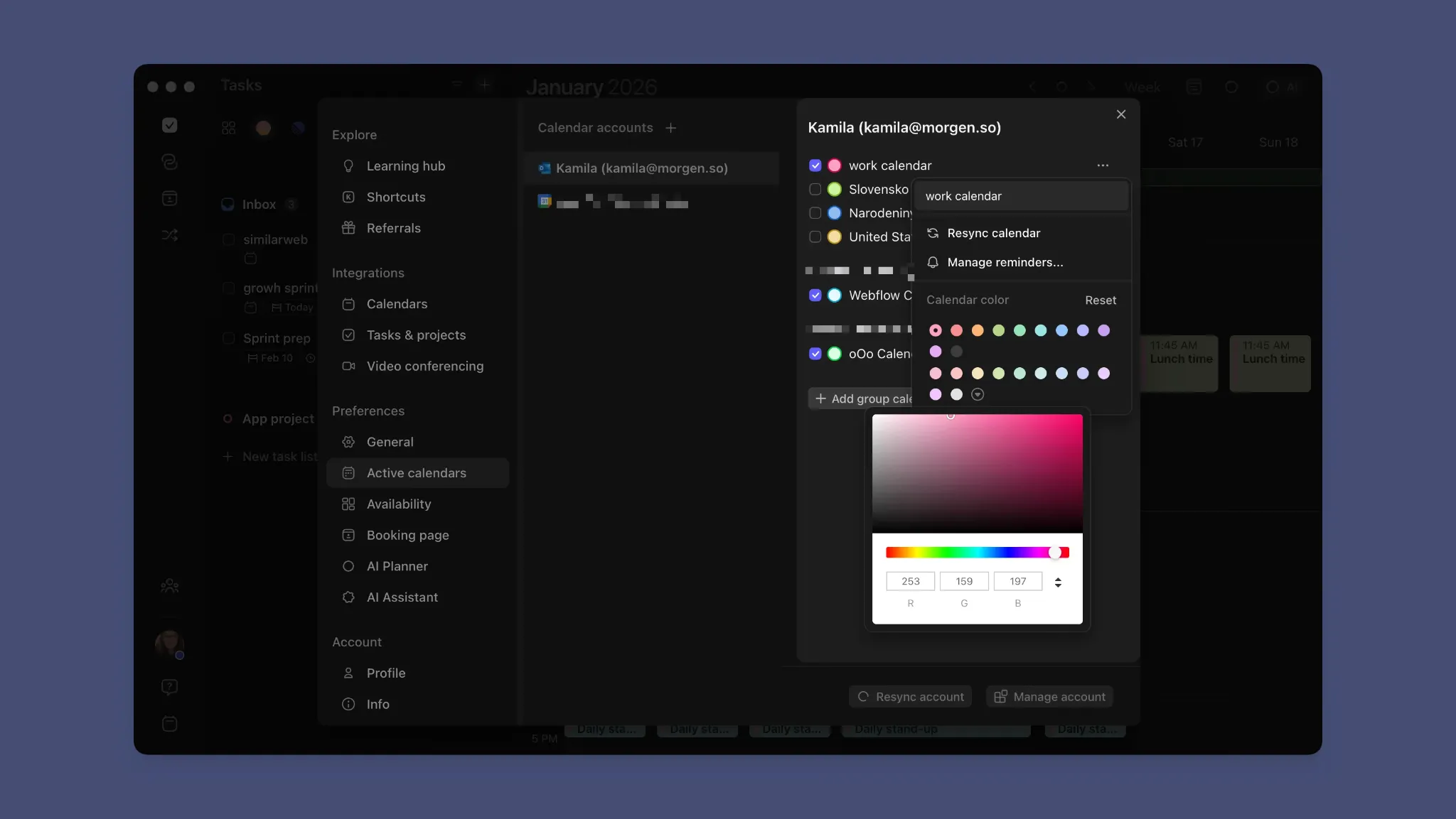 Color-Code Calendars to Read Your Week at a Glance