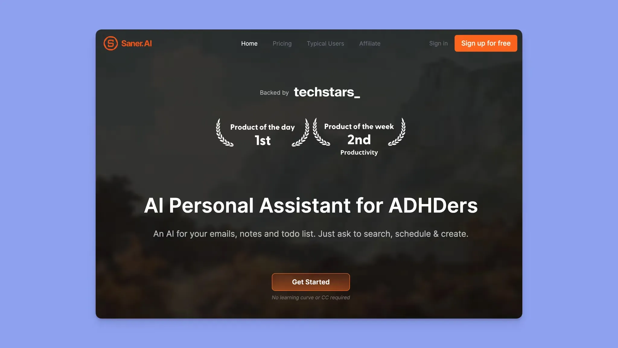 Saner.ai: AI Personal Assistant for Notes, Email, and Calendar Planning