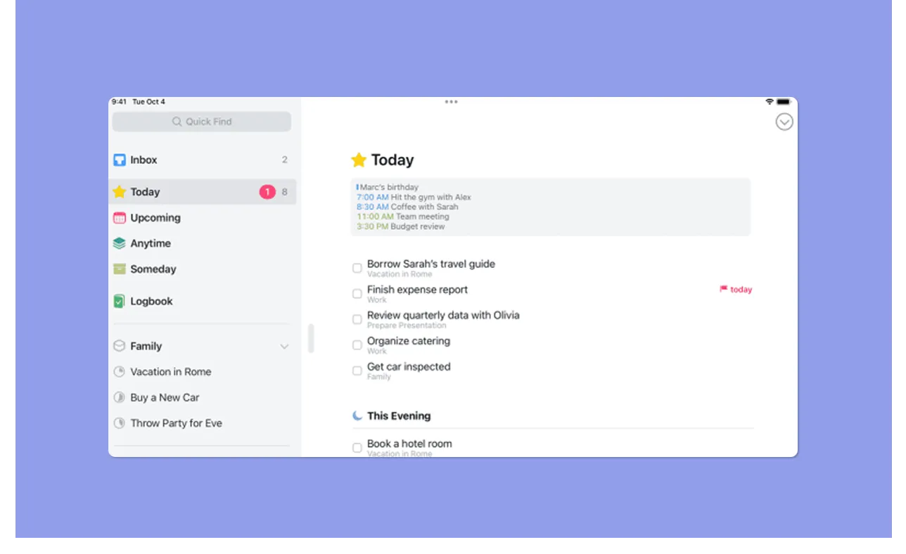 Things 3 Task and Project Planning