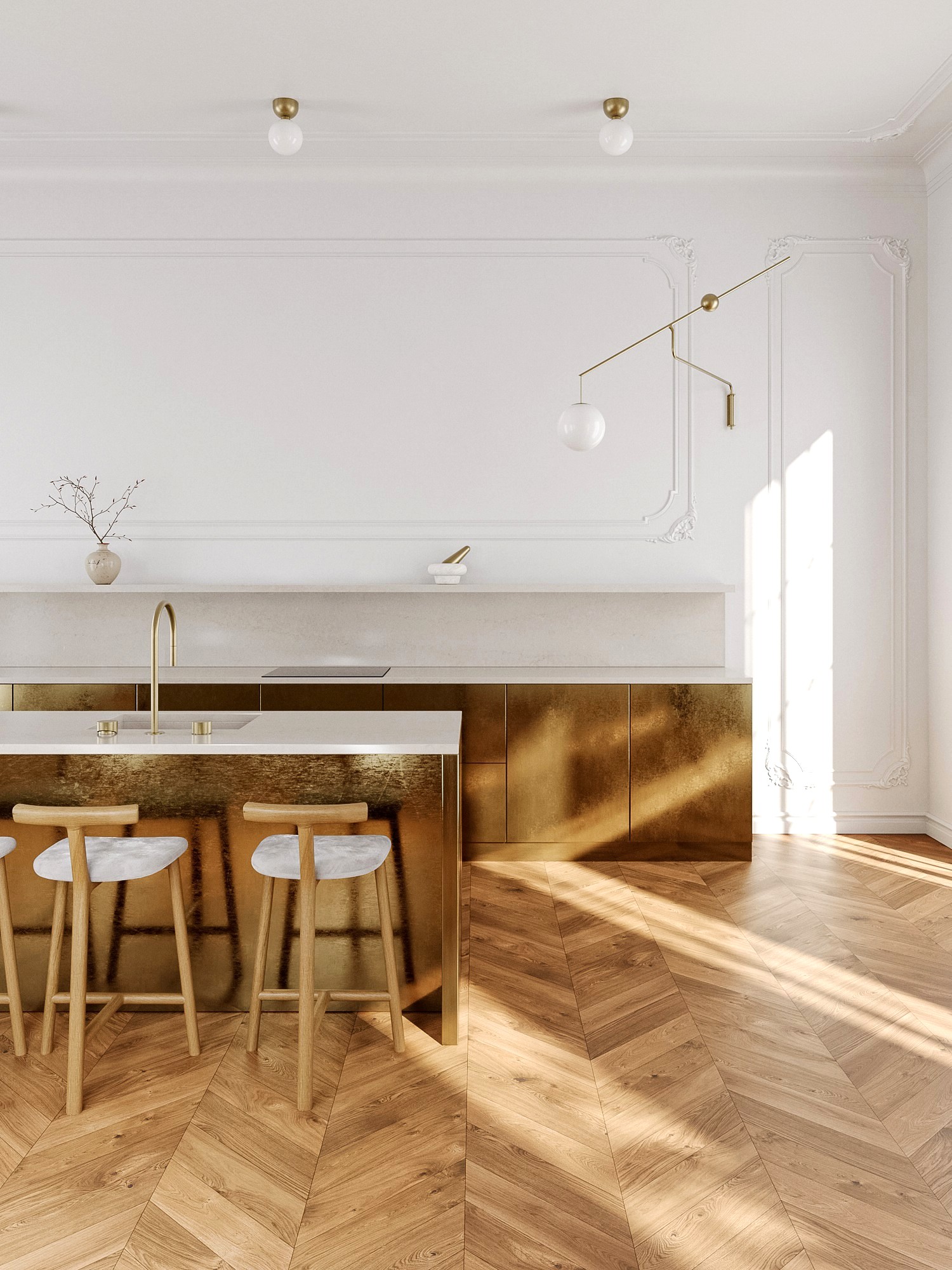 Images of brass brushed kitchen