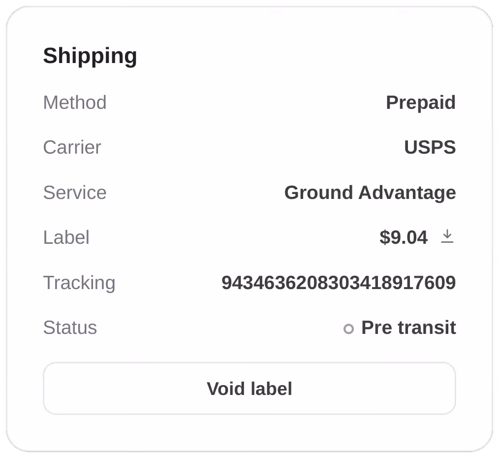 Close-up of the Shopify admin open on a laptop