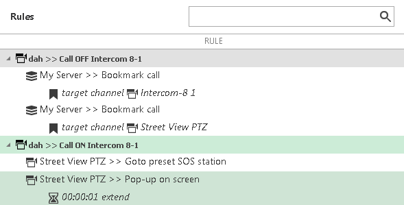 Rules for camera popup and bookmarks