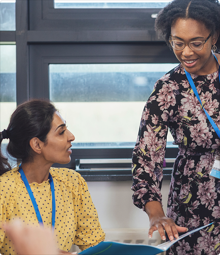 Two women working in an office- The Fellowship Images